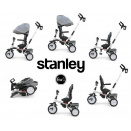 Rowerek Trójkołowy Stanley Rubber Grey