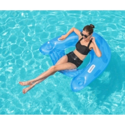 Bestway 43118 Fotel do pływania Sit'n Ease z uchwytami Niebieskie 1.52m x 0.99m