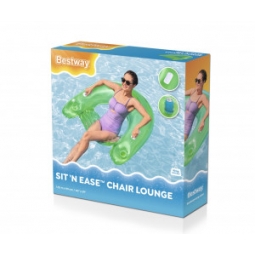 Bestway 43118 Fotel do pływania Sit'n Ease z uchwytami Zielone 1.52m x 0.99m