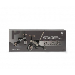 Qplay Rowerek Trójkołowy Stager 3w1 Platinum