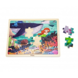 Viga 44645 Puzzle na podkładce 24 elementy - morze