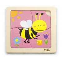 Viga 50138 Puzzle na podkładce - pszczółka