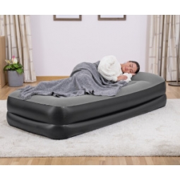 Bestway 67401 Materac dmuchany turystyczny z wbudowaną pompą powietrza Tritech Twin  1.91m x 0.97m x