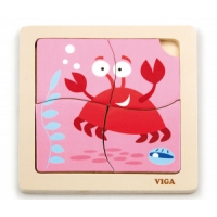 Viga 50146 Puzzle na podkładce - krab