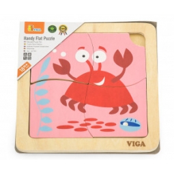 Viga 50146 Puzzle na podkładce - krab