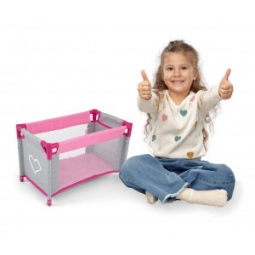 Milly Mally Łóżeczko dla lalek Lisa Prestige Pink