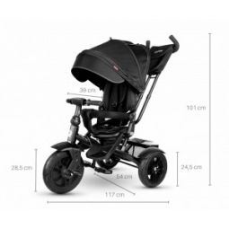 Qplay Rowerek Trójkołowy Premium Black
