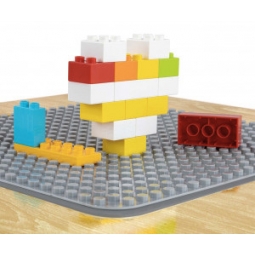 Milly Mally Zestaw mebli Olaf Blocks - Stolik i dwa krzesełka Dark Grey