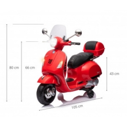 Milly Mally Pojazd na akumulator Vespa GTS Super Red