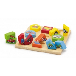 Viga 59586 Układanka 2w1 Puzzle - pojazdy