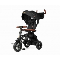 Qplay Rowerek Trójkołowy Rito Deluxe Rubber Black