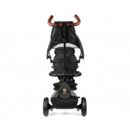 Qplay Rowerek Trójkołowy Rito Deluxe Rubber Black