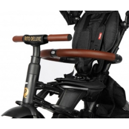 Qplay Rowerek Trójkołowy Rito Deluxe Rubber Black