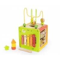 Viga 44716 Kostka edukacyjna 5w1 z labiryntami i cymbałkami