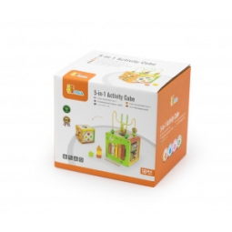 Viga 44716 Kostka edukacyjna 5w1 z labiryntami i cymbałkami