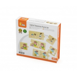 Viga 44750 Zestaw puzzli z sekwencjami logicznymi - czynności