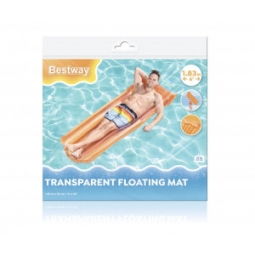 Bestway 44013 Dmuchany materac plażowy Przezroczysty Pomarańczowy 1.83m x 76cm