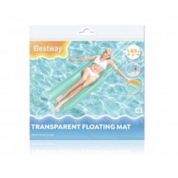 Bestway 44013 Dmuchany materac plażowy Przezroczysty Niebieski 1.83m x 76cm
