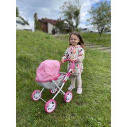 Wózek dla lalek Dori Prestige Pink