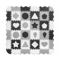 Mata piankowa puzzle Jolly 4x4 Shapes - Grey