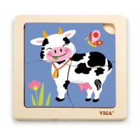 Viga 51313 Puzzle na podkładce - Krówka