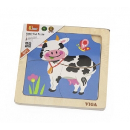 Viga 51313 Puzzle na podkładce - Krówka