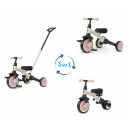 Qplay Rowerek Trójkołowy Stager 3w1 Pink