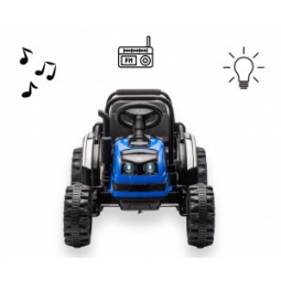 Milly Mally Pojazd na akumulator Traktor z przyczepą Farmer Blue