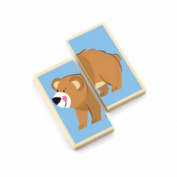 Viga 50842 Puzzle dopasowanka - dzikie zwierzęta