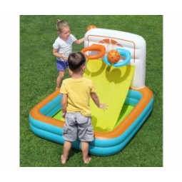 Bestway 52728 Basen dmuchany wielofunkcyjny z piłeczkami Koszykówka Piłeczki i Piłka nożna 1.20m x 1