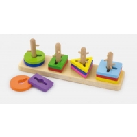 Viga 50968 Klocki z sorterem kształtów - puzzle