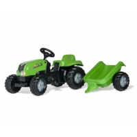 Rolly Toys 012169 Traktor Rolly Kid z przyczepą Zielony