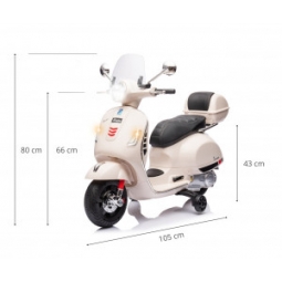 Milly Mally Pojazd na akumulator Vespa GTS Super White