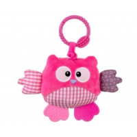 Zawieszka pluszowa Sówka - Cutie owl - 2881 PINK