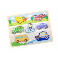Viga 44701 Puzzle na podkładce 7 elementów- transport