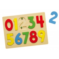 Viga 58545 Puzzle układanka na podkładce cyferki