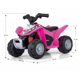 Milly Mally Pojazd na akumulator Quad HONDA ATV Pink