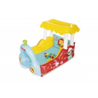 Bestway 93537 FISHER PRICE DMUCHANY POCIĄG  Z PIŁKAMI 132cm x 94cm x 89cm