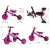 Rowerek 3w1 Optimus Pink