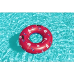 Bestway 36353 Koło do pływania z uchwytami Czerwone 1.19m