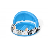 Bestway 52559 Basenik dmuchany z daszkiem i pompowanym dnem Zebra 97cm x 66cm