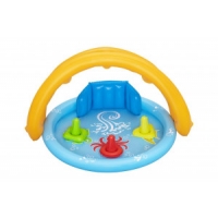 Bestway 52568 Basenik dmuchany z daszkiem, oparciem i sorterem 1.15m x 89cm x 76cm