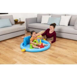 Bestway 52568 Basenik dmuchany z daszkiem, oparciem i sorterem 1.15m x 89cm x 76cm