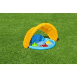 Bestway 52568 Basenik dmuchany z daszkiem, oparciem i sorterem 1.15m x 89cm x 76cm