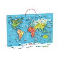 Viga 44508 2w1 Tablica edukacyjna z magnetyczną mapą świata