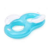 Bestway 43009 Koło do pływania podwójne Cool Comfort Niebieskie 1.88m x 1.17m