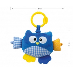 Zawieszka pluszowa Sówka - Cutie owl - 2881 BLUE