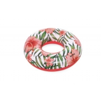 Bestway 36237 KOŁO DO PŁYWANIA KWIATY 119cm RÓŻOWE