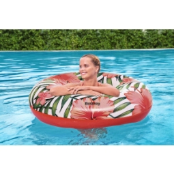 Bestway 36237 KOŁO DO PŁYWANIA KWIATY 119cm RÓŻOWE