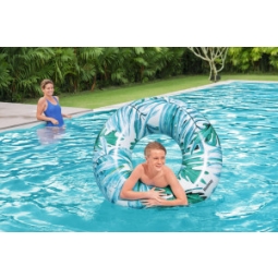 Bestway 36237 KOŁO DO PŁYWANIA KWIATY 119cm RÓŻOWE